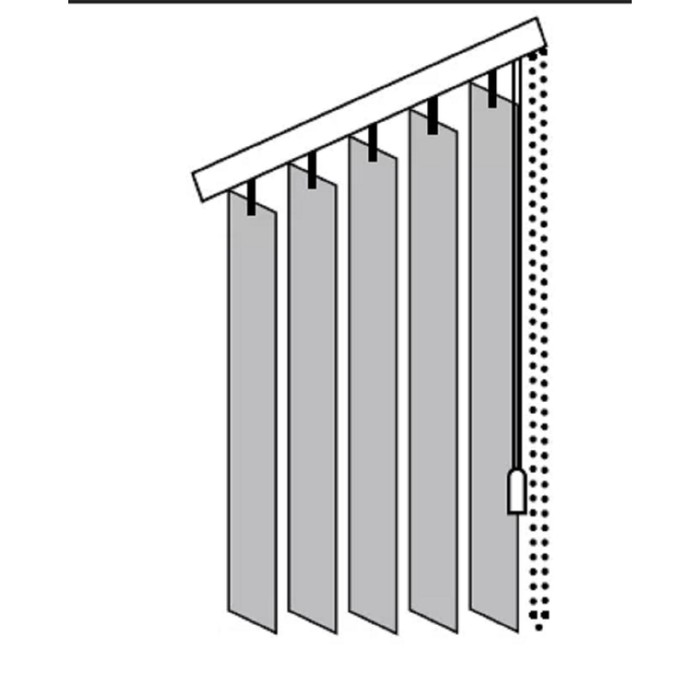Жалюзи вертикальные чертеж