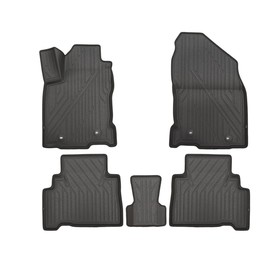 Коврики KVEST 3D в салон Lexus NX, 2014->, 5 шт. (полистар серый/черный) 4755948