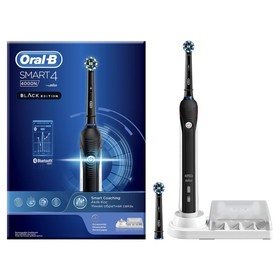 Электрическая зубная щётка Oral-B Smart 4 4000N D601.525.3, type 3767, 8800 об/мин, чёрная