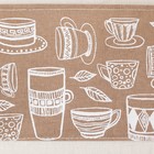 Кармашек текстильный "Кружки" 2 отделения, 41х20 см - фото 798859151