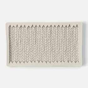 Молд силиконовый «Вязание», 19,7x11,5x1,3 см, без выбора цвета