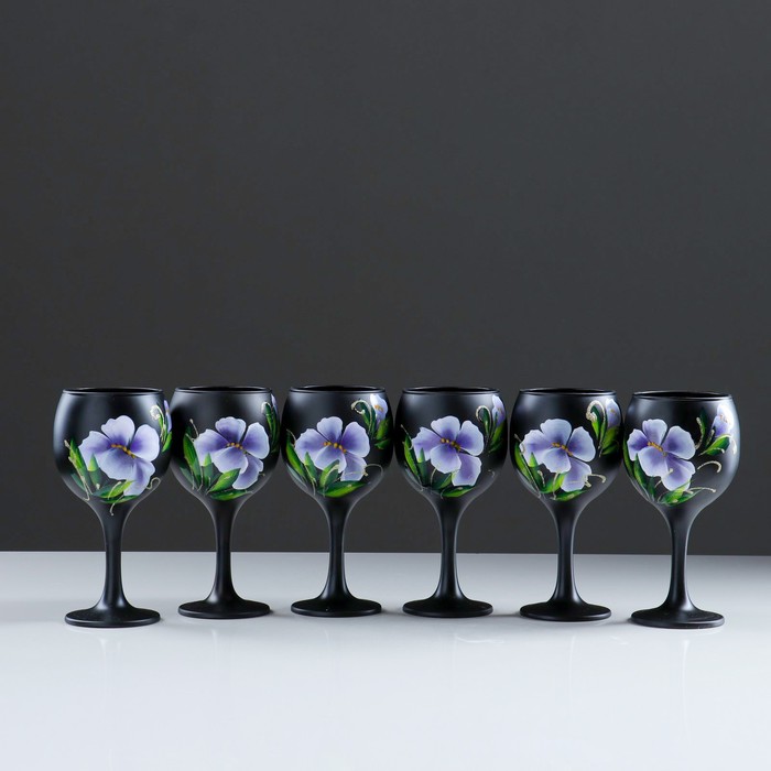 Набор бокалов для вина "Ирис" 6 шт, 220 мл - фото 1734858