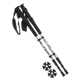 Палки для скандинавской ходьбы Atemi ATP-06, телескопические, 18/16/14 мм, антишок, до 135 см, цвет белый