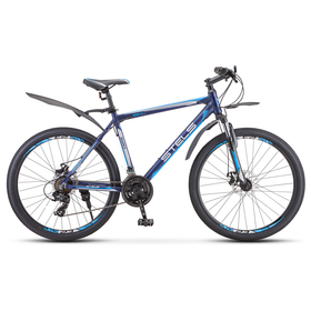 Велосипед 26" Stels Navigator-620 MD, V010, цвет тёмно-синий, размер 14"