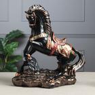 Статуэтка "Конь на дыбах", чёрная, 35х16х37 см - фото 6660055