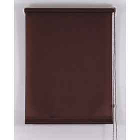 Рулонная штора «Комфортиссимо», 80х160 см, цвет шоколадный