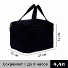 Сумка-термо, отдел на молнии, цвет чёрный Сумка-термо, отдел на молнии, цвет чёрный