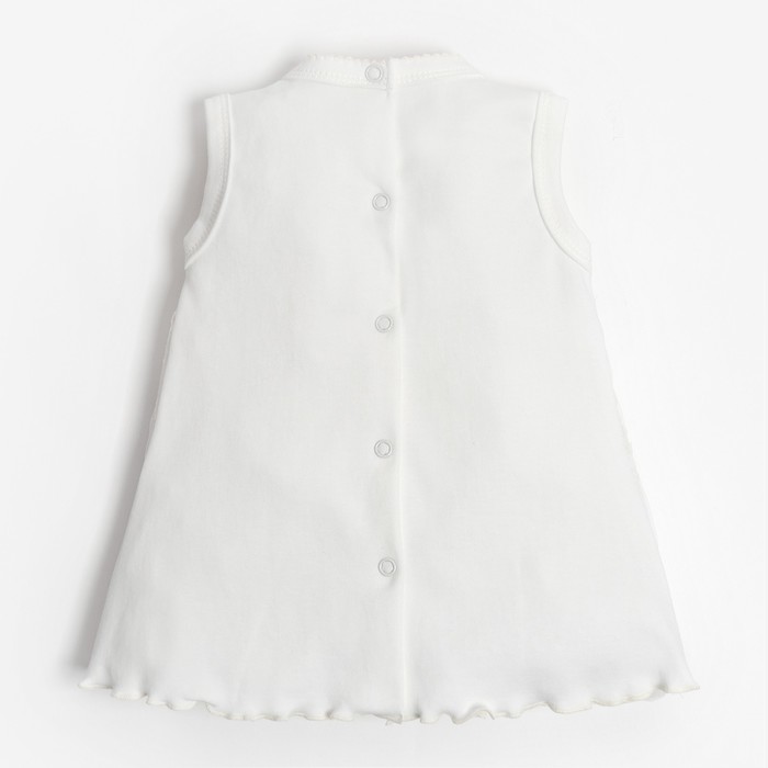 Набор: платье б.рук и повязка  Крошка Я, белый, рост 80-86 см - фото 798457605