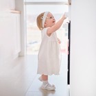 Набор: платье б.рук и повязка  Крошка Я, белый, рост 80-86 см - фото 802971001