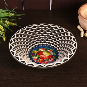 Plate "Flowers. The 2", round, d=20 cm