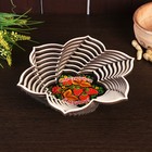 Plate "Strawberries", six-pointed, d=20 cm