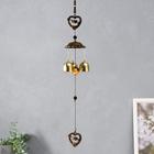Wind chimes metal "Heart with arrow" 3 bell 40 cm