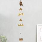 Wind chimes metal "owl on a branch" 6 bells 60 cm