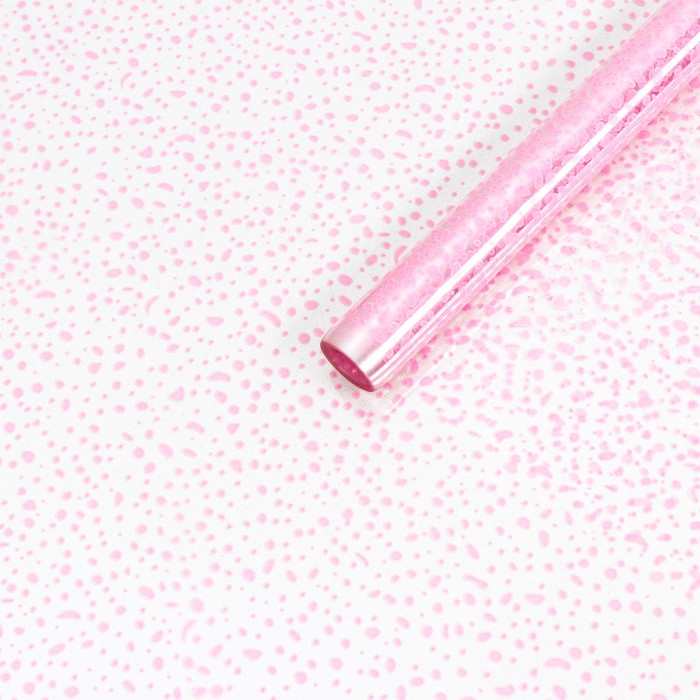 Пленка для цветов "Мошка", розовая, 0,7 х 7,6 м, 40 мкм, 200 г - фото 798461643