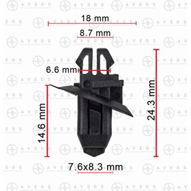 Крепеж Toyota 7539360030 4872845