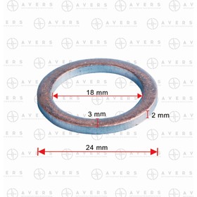 Прокладка пробки поддона Toyota 9043018008 4872952