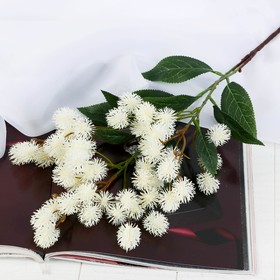 Цветы искусственные "Рицина" 2,5х73 см, белый
