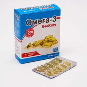 Омега-3 RealCaps, 80 капсул по 1400 мг