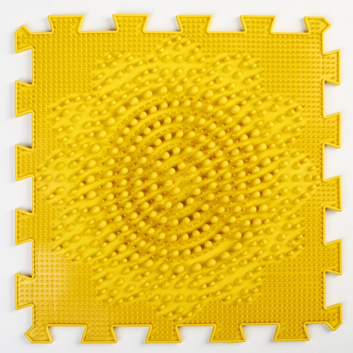 Детский массажный коврик 1 модуль «Подсолнух», цвет жёлтый