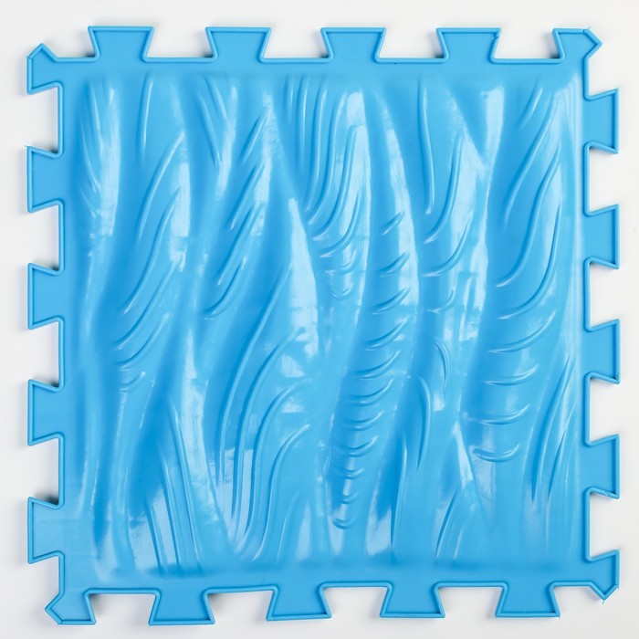 Детский массажный коврик 1 модуль «Морская Волна», цвет синий