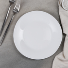 Тарелка обеденная «Сильвер», 23×1,5 см, цвет ободка серебряный - фото 127163471