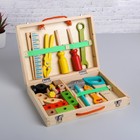 Educational game "Set the carpenter + the designer briefcase" 7х30х23 cm