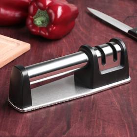 Заточка для ножей «Металлик», с 2 отделениями для стальных и керамических ножей