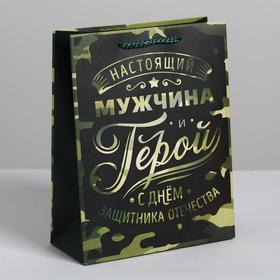 Пакет ламинированный вертикальный «Герой!», MS 18 × 23 × 10 см 4515280