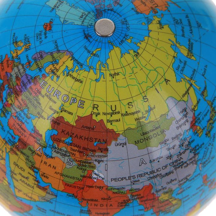 Карта россии шар