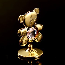 Сувенир с кристаллами Swarovski "Медвежонок Тедди" 5,5х3,7 см в Донецке