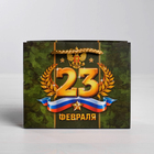 Пакет ламинированный горизонтальный «23 Февраля», S 15 × 12 × 5,5 см 4515277