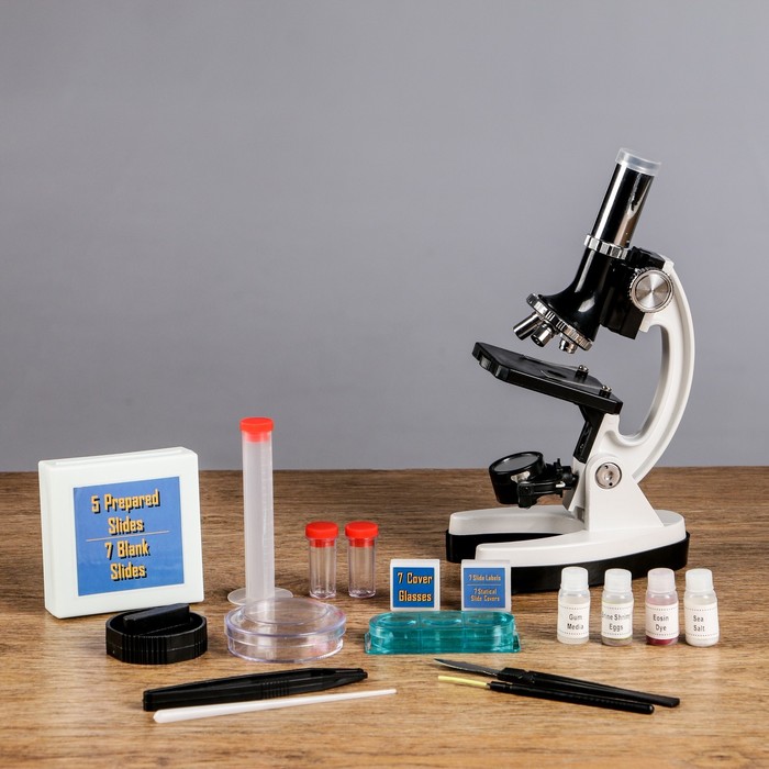 Микроскоп с проектором "Профи", кратность увеличения 50-1200х, с подсветкой, в кейсе - фото 51678