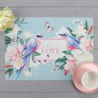 Салфетка на стол "Love", ПВХ, 40х29 см Салфетка на стол "Love", ПВХ, 40х29 см