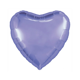 Шар фольгированный 30", сердце, пастельный фиолетовый