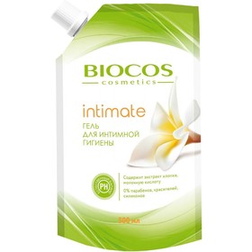 Гель для интимной гигиены с экстрактом хлопка и молочной кислотой BioСos, 500 мл