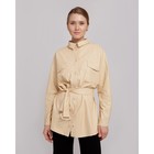 Рубашка женская MINAKU: Leather look, цвет молочный, размер 42 Рубашка женская MINAKU: Leather look, цвет молочный, размер 42