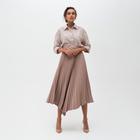 Юбка женская гофре MINAKU: Leather look цвет пыльная роза, р-р 50 Юбка женская гофре MINAKU: Leather look цвет пыльная роза, р-р 50