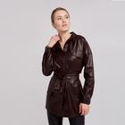 Рубашка женская MINAKU: Leather look цвет марсала, р-р 46 Рубашка женская MINAKU: Leather look цвет марсала, р-р 46