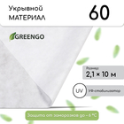 Материал укрывной, 10 × 2,1 м, плотность 60 г/м², с УФ-стабилизатором, белый, Greengo, Эконом 20% 4712467