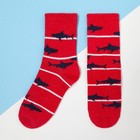 Носки детские KAFTAN «Акулы», размер 14-16, цвет красный - фото 5139137