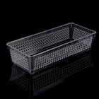 Лоток 11,5×26,7×6,4 см, цвет прозрачный Лоток 11,5×26,7×6,4 см, цвет прозрачный