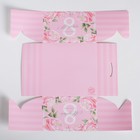 Коробка на 4 капкейка «Поздравляю с 8 марта», 16 × 16 × 10 см 4675071