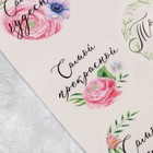 Наклейки для букетов, «Самой чудесной», 16 х 9,3 см 4669493