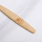 Зубная щётка для детей, бамбук «Чистим зубки вместе!», 15 × 2 × 1,5 см - фото 799155932