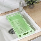 Basket for drying on the sink, sliding 36,8×18×7,5 cm, MIX color