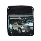 Мешок для обуви 470 х 370 мм, "Оникс" МО 26-2с, City car, бежевый, светоотражающая полоса Мешок для обуви 470 х 370 мм, "Оникс" МО 26-2с, City car, бежевый, светоотражающая полоса