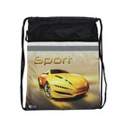 Мешок для обуви 470 х 370, Оникс МО 26-2с, «Sport car жёлтый», светоотражающая полоса Мешок для обуви 470 х 370, Оникс МО 26-2с, «Sport car жёлтый», светоотражающая полоса