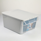 Ящик универсальный с откидной стенкой Combo box, 39×29×18 см, 16,7 л , цвет светло-серый Ящик универсальный с откидной стенкой Combo box, 39×29×18 см, 16,7 л , цвет светло-серый