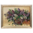 M019-30x40 Painting of the tapestry "lilacs in a wicker vase"(35x45) M019-30x40 Painting of the tapestry "lilacs in a wicker vase"(35x45)