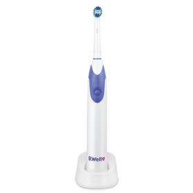 Электрическая зубная щётка B.Well MED-820, 3 режима, 2 насадки, таймер 2 мин, бело-голубая